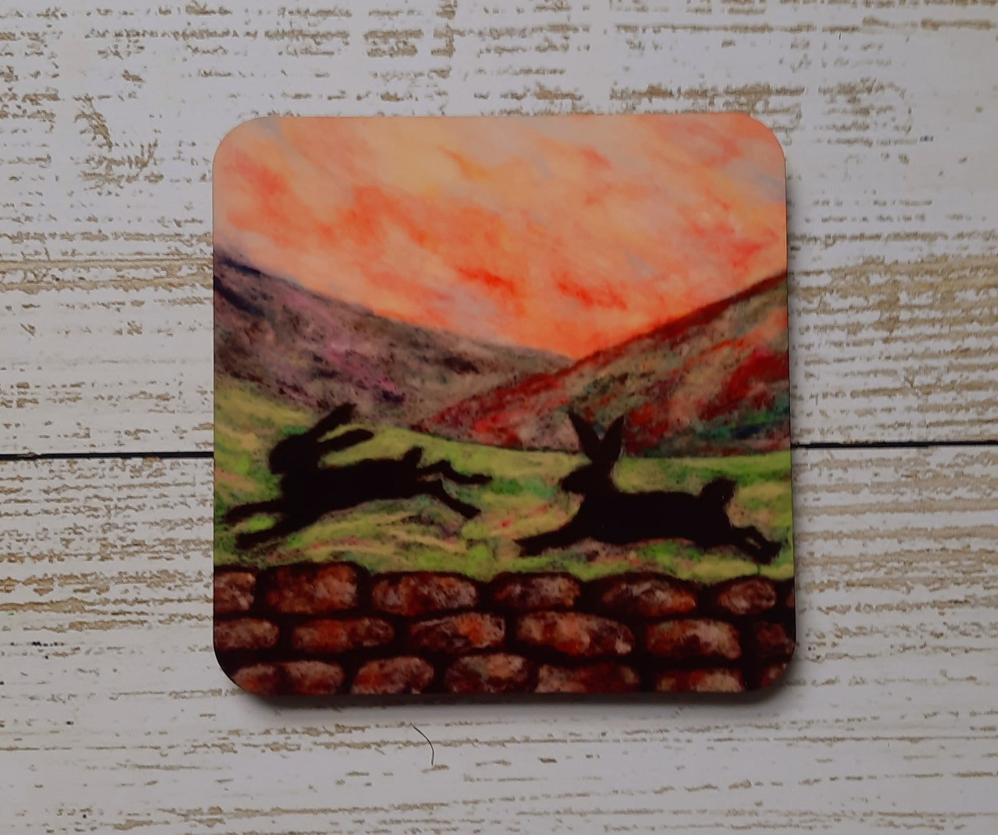 Yorkshire Landscape hare coasters