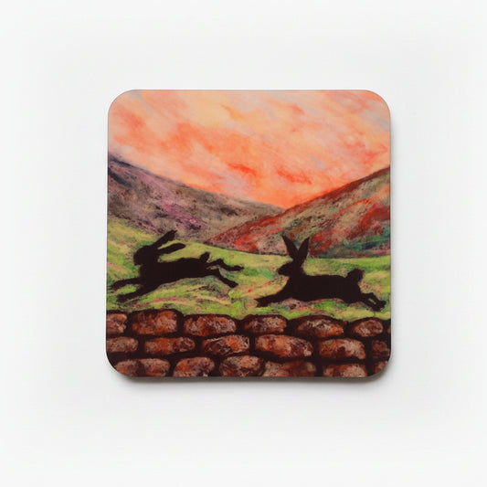 Yorkshire Landscape hare coasters