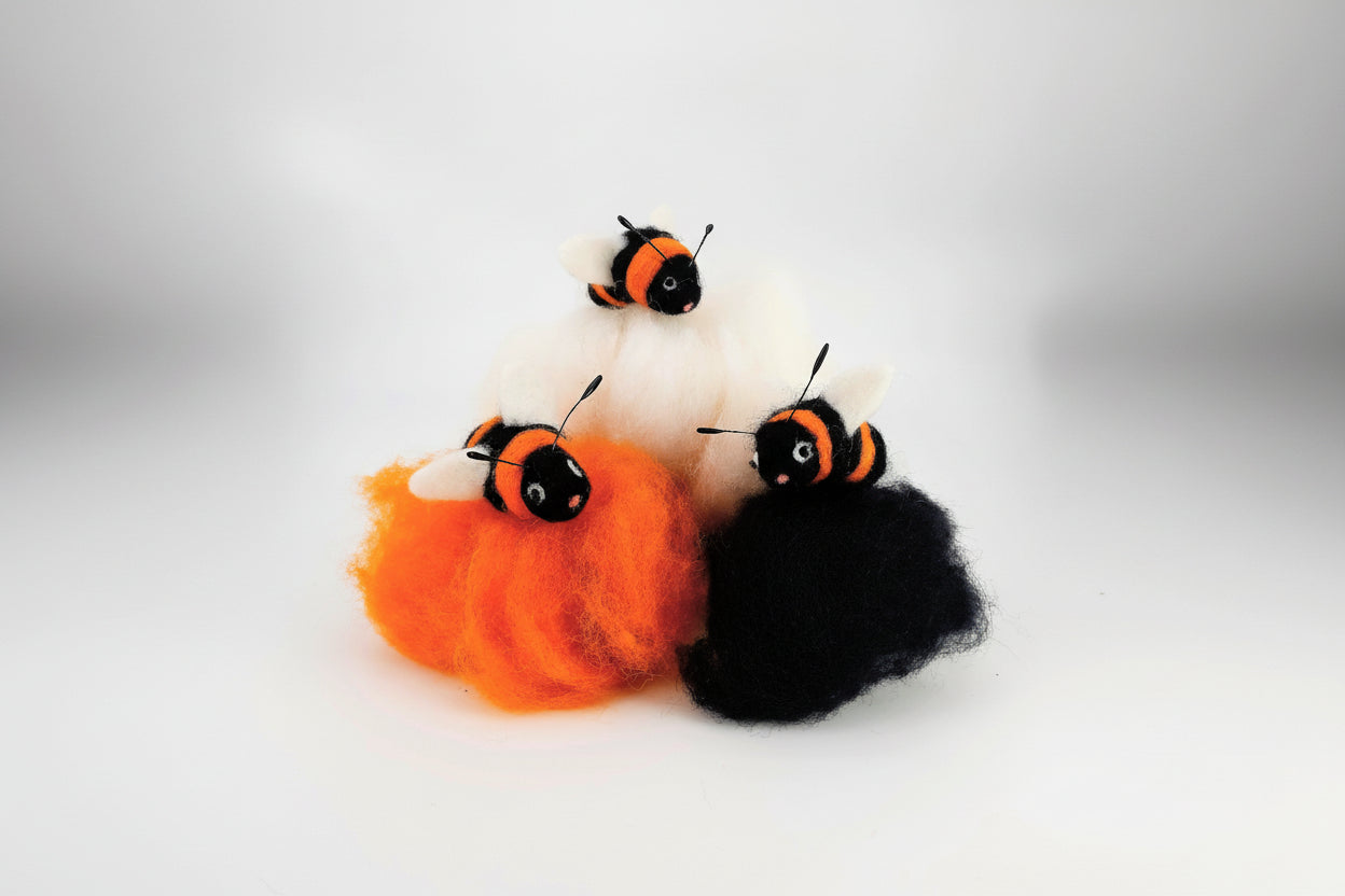 Three Little Bees – Needle Felting Kit
