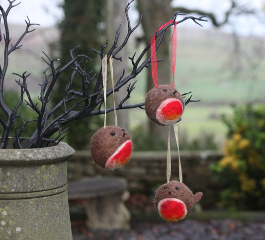 Festive Robin Bauble - Needle Felting Workshop