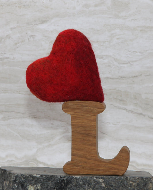 Felt Heart Sculpture
