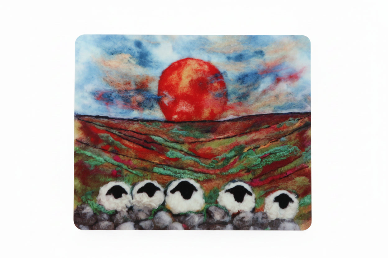 Whispers beneath the Crimson Sky - Eco Placemat