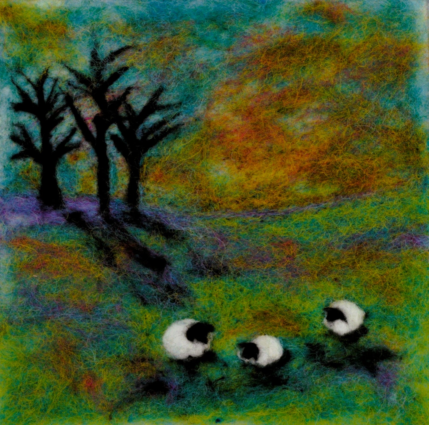Three Little Sheep - Picture Needle Felting Kit