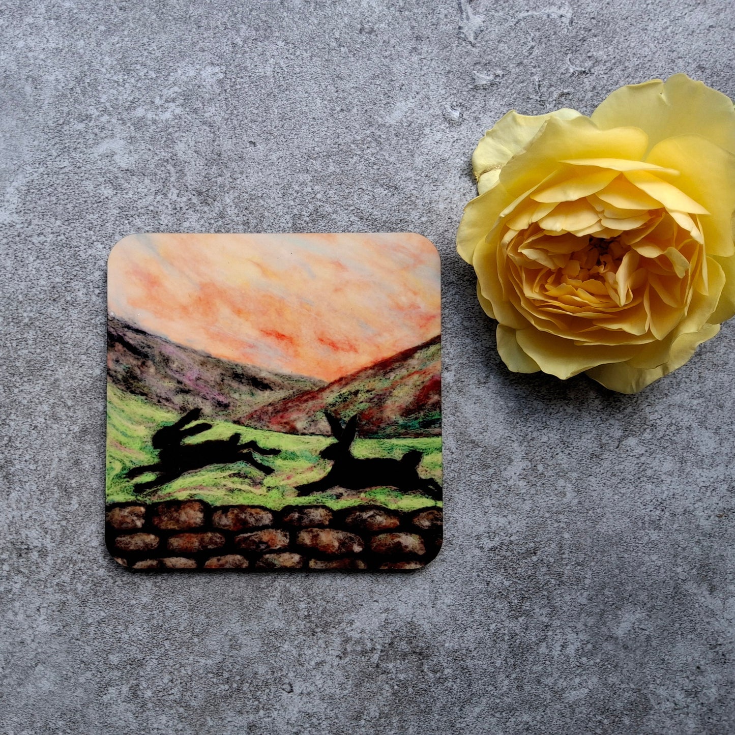 Running Hares - Eco Coaster