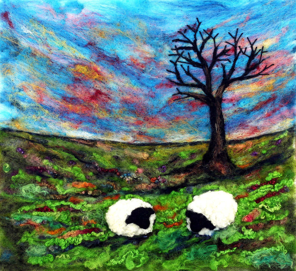 Chatting under blue skies