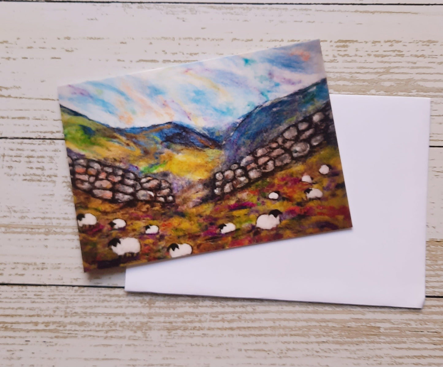 Grazing Sheep Creeting Card