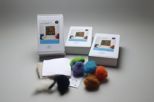 Three Little Sheep Landscape kit - ~Needle Felting