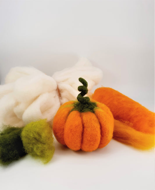 Needle Felted Pumpkin