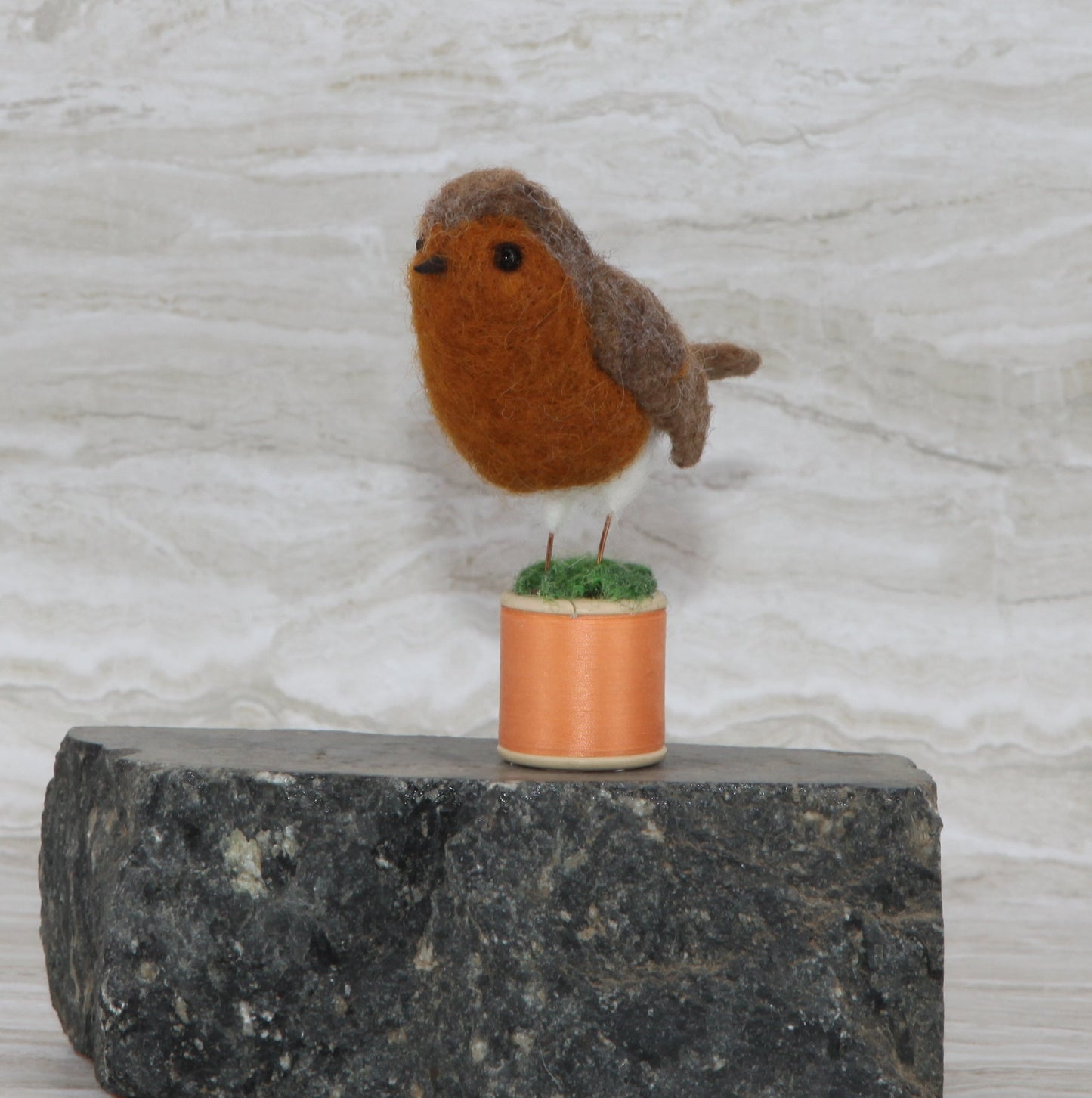 Rodin on bobbin - Felt Sculpture