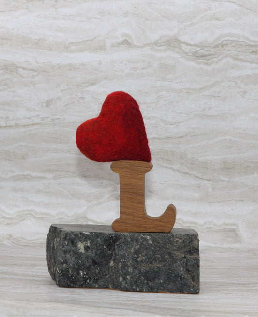 Felt Heart Sculpture