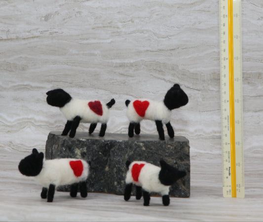 Mini love felted sheep