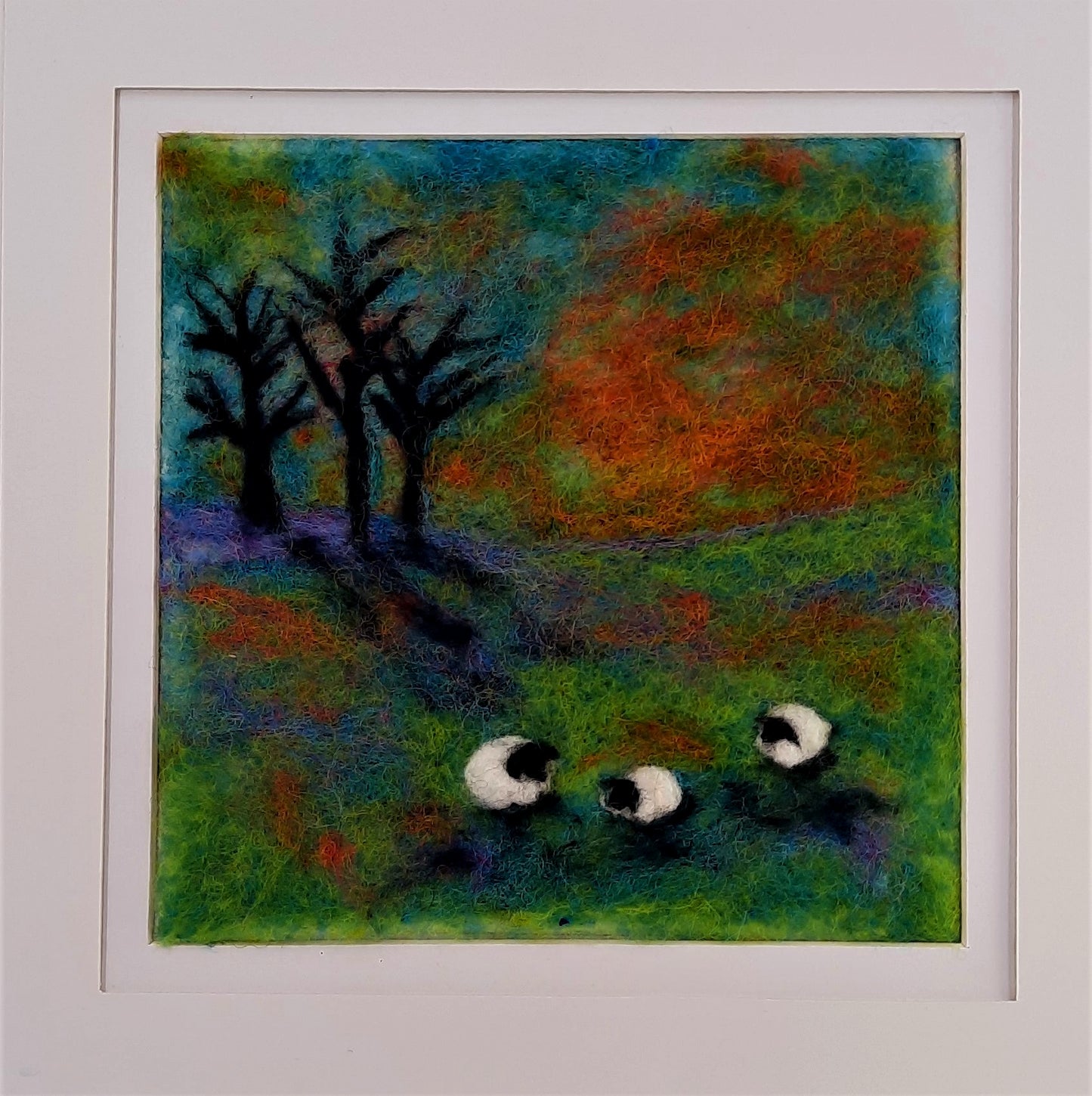 Three Little Sheep Landscape kit - ~Needle Felting