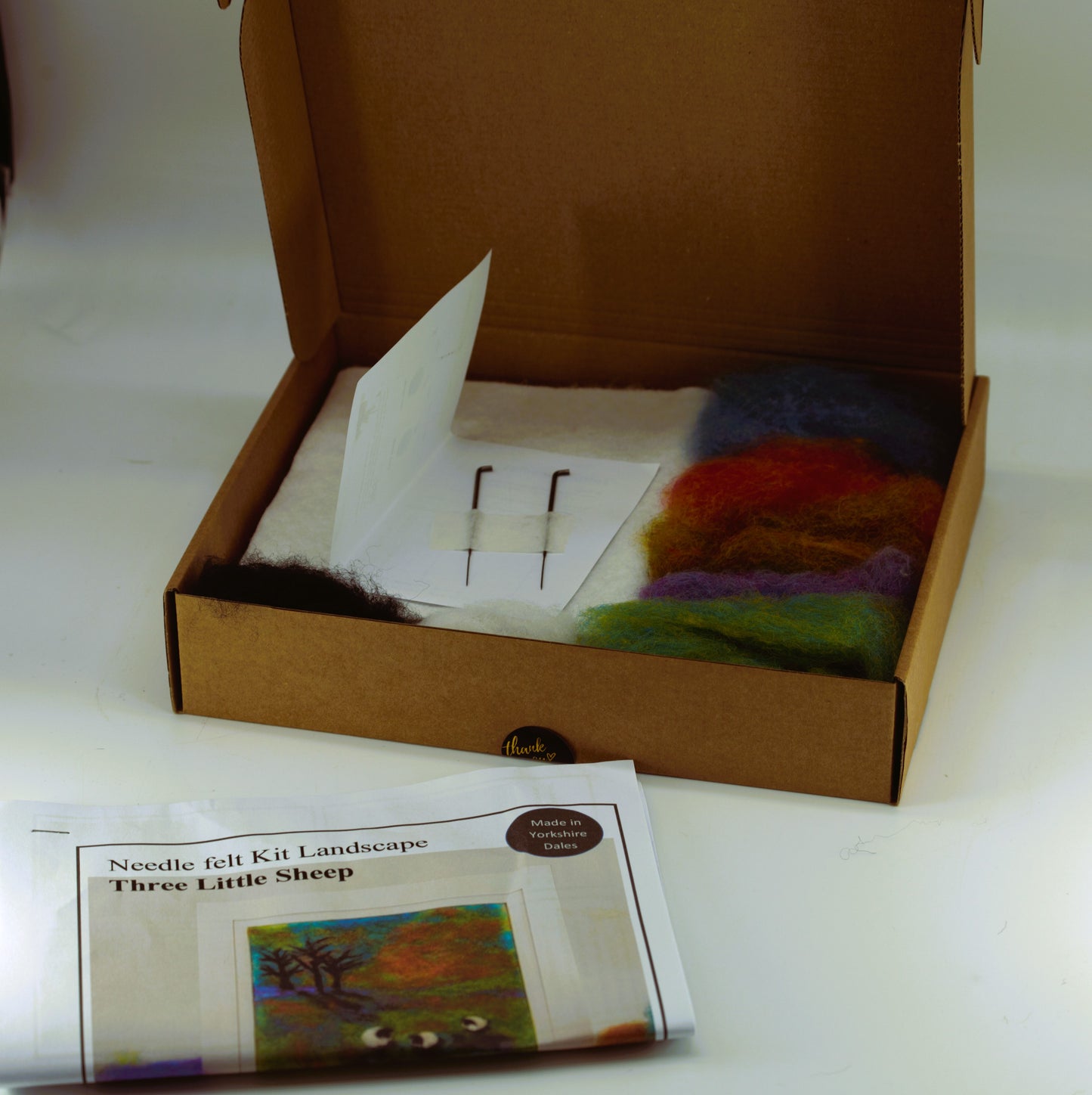 Three Little Sheep Landscape kit - ~Needle Felting