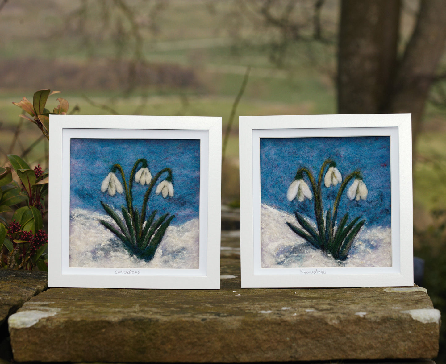 Snowdrops  - Picture Needle Felting Workshop