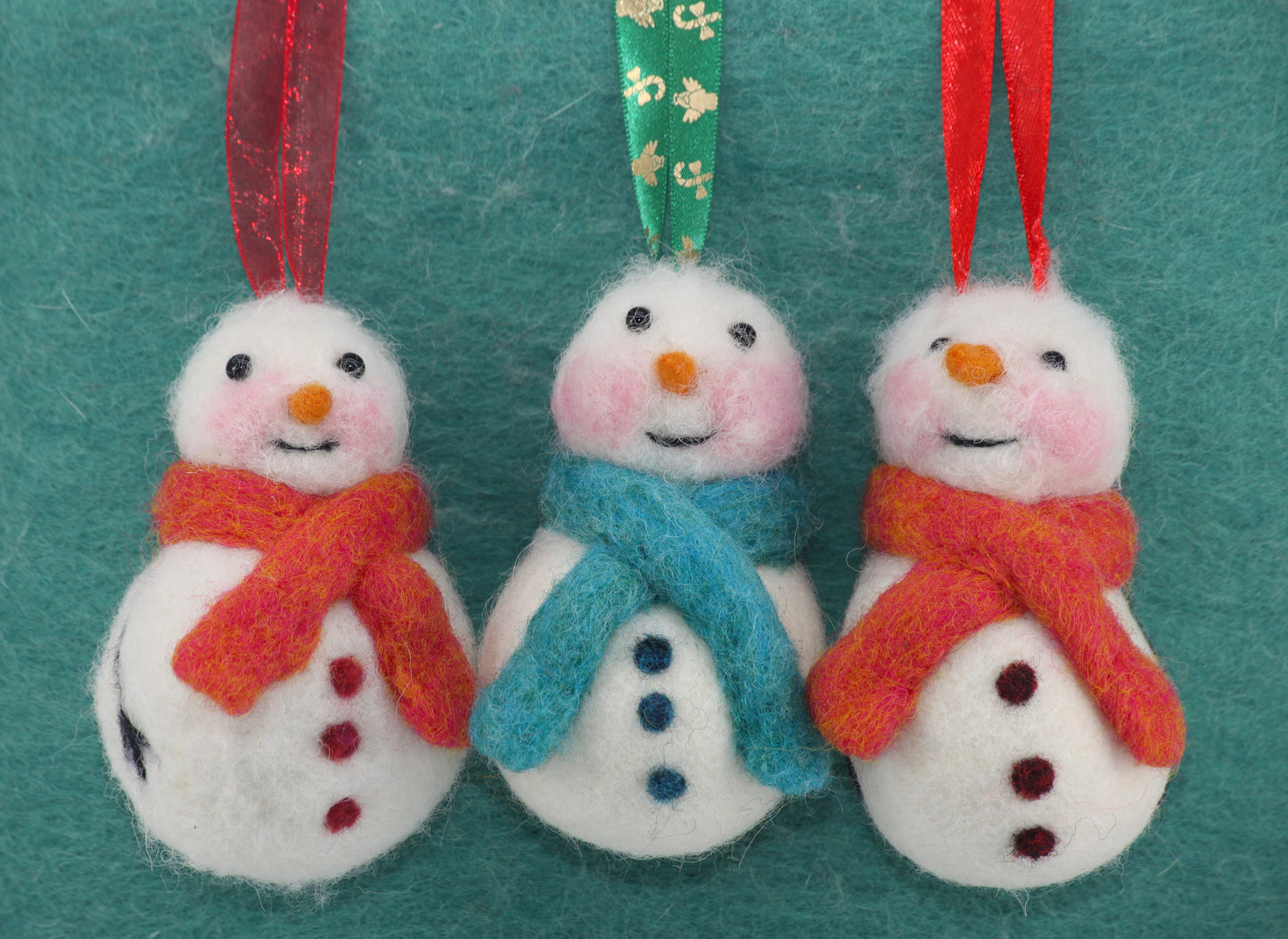 Snowmen Festive Baubles– Needle Felting Workshop