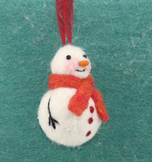 Snowmen Festive Baubles– Needle Felting Workshop