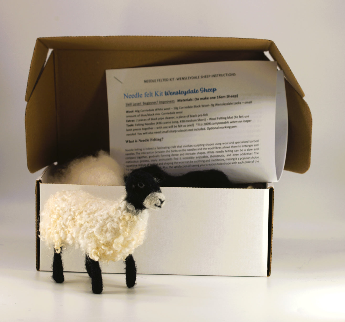 Wensleydale Sheep - Needle felt Kit