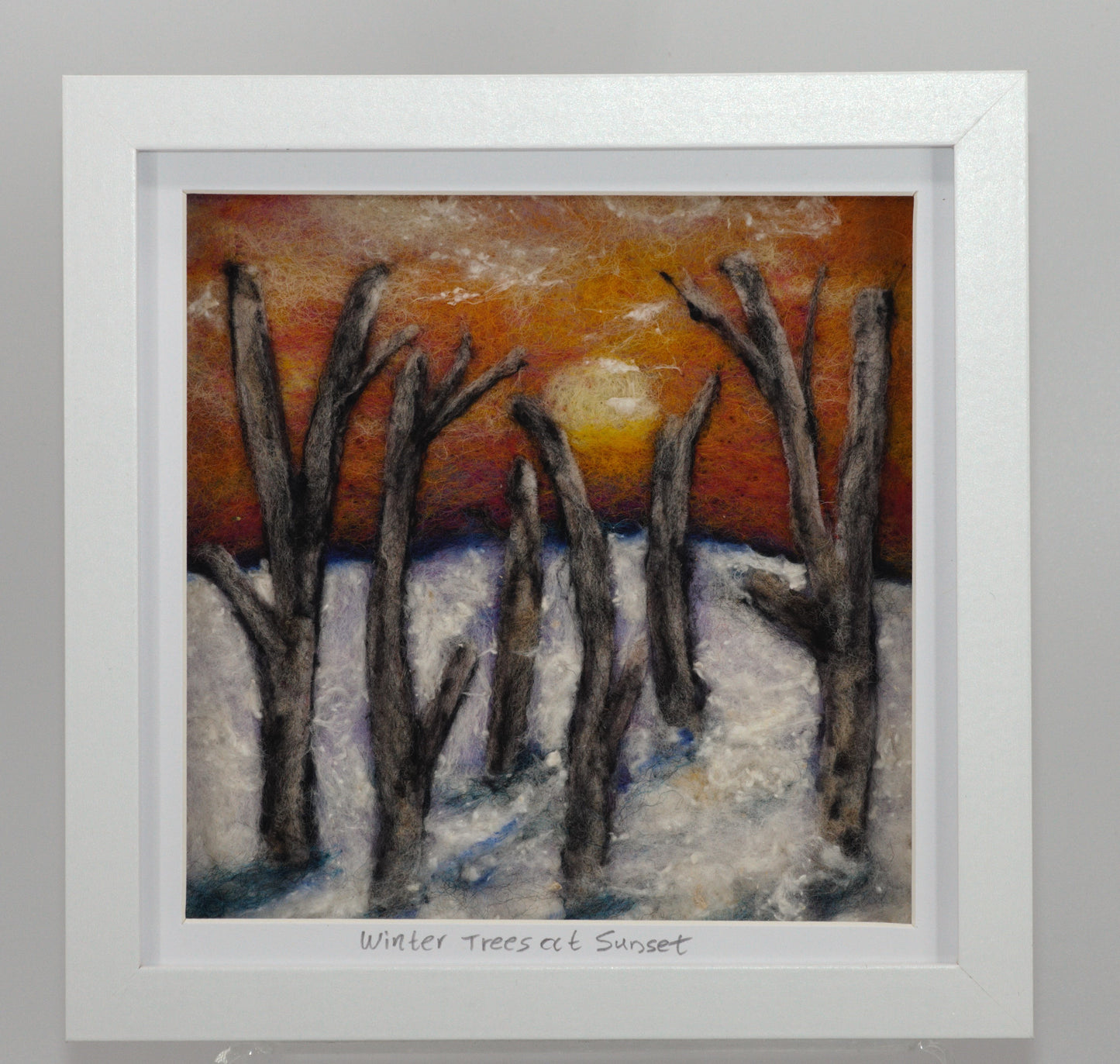 Winter Trees at Sunset –Picture Needle Felting Workshop