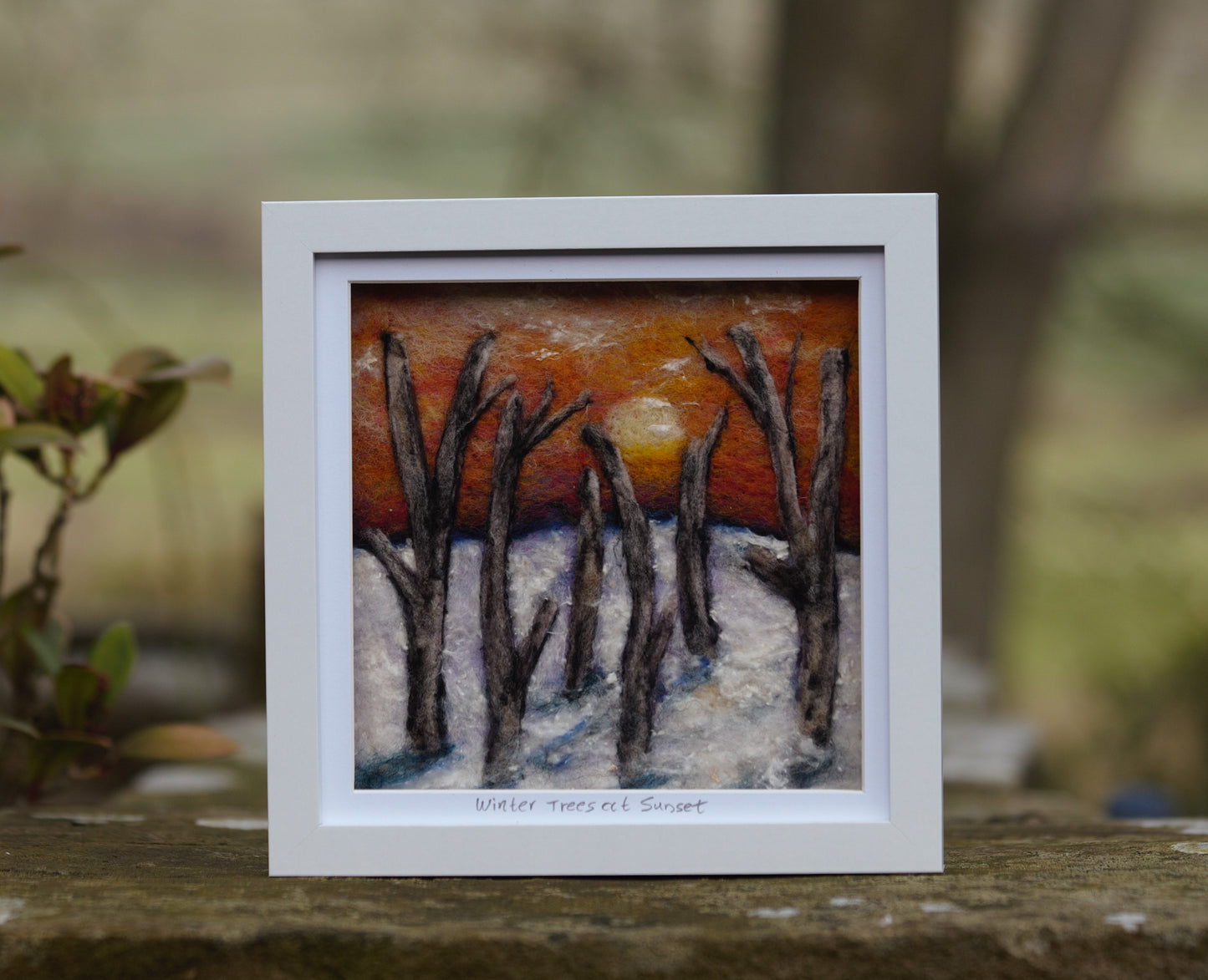 Winter Trees at Sunset –Picture Needle Felting Workshop