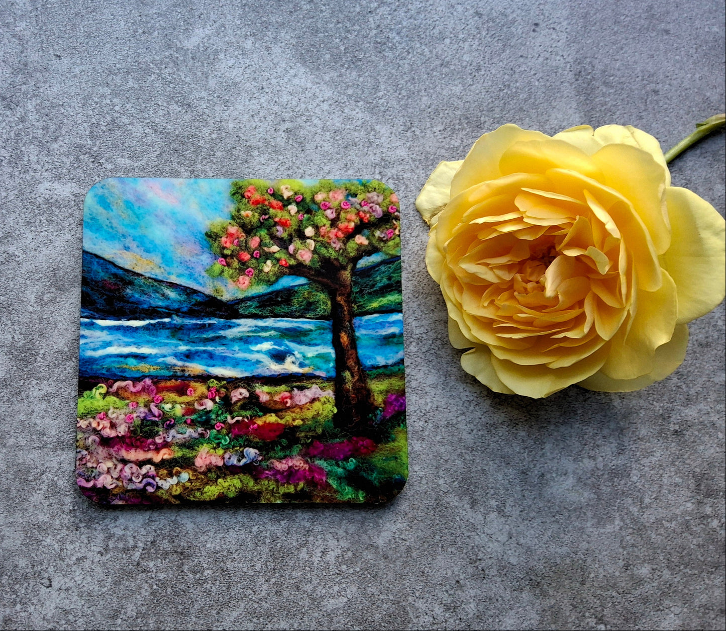 Springtime by the Riverbank - Eco Coaster