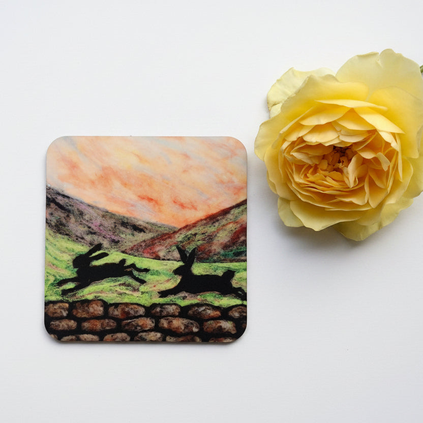 Running Hares - Eco Coaster