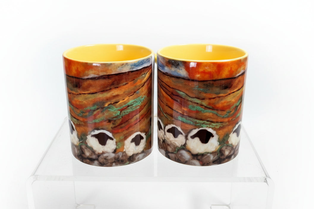Whispers Beneath the Grimson Sky Mug