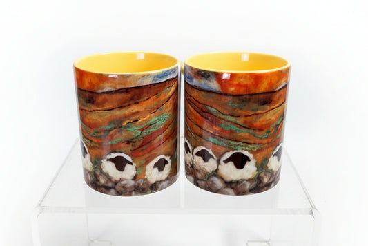 Whispers Beneath the Grimson Sky Mug