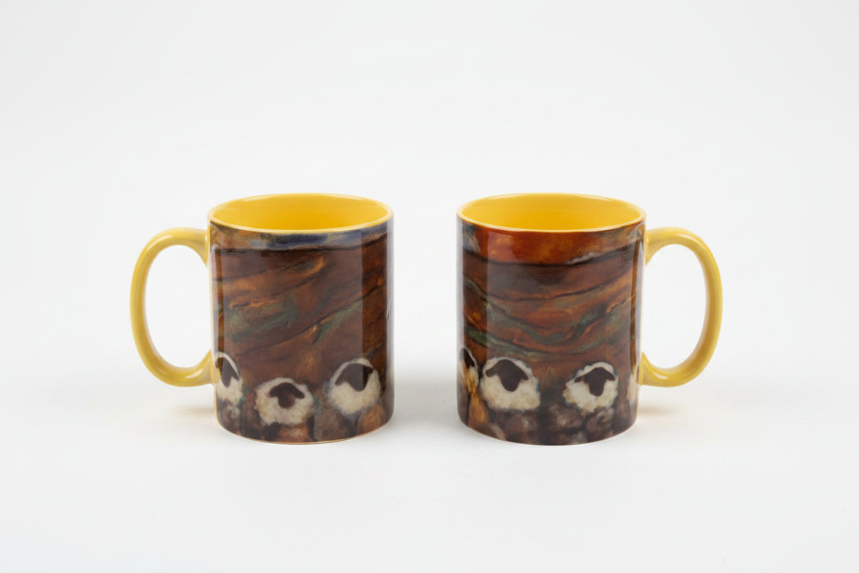Whispers Beneath the Grimson Sky Mug